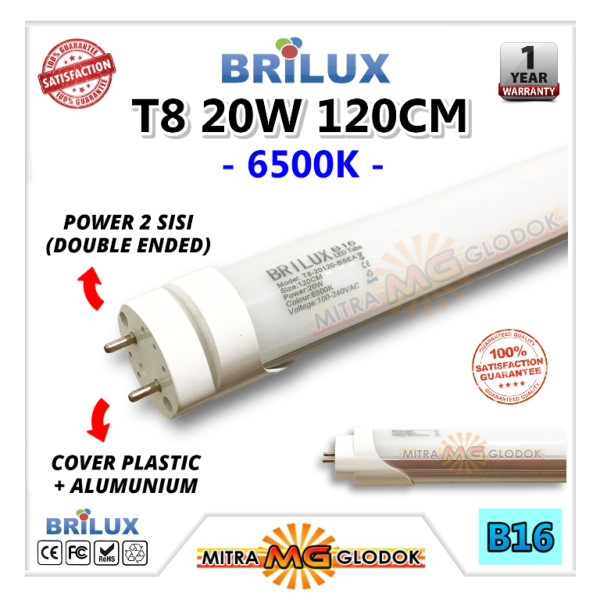 LED Neon Panjang TL T8 Tube 20W 120 cm | Brilux - High Quality